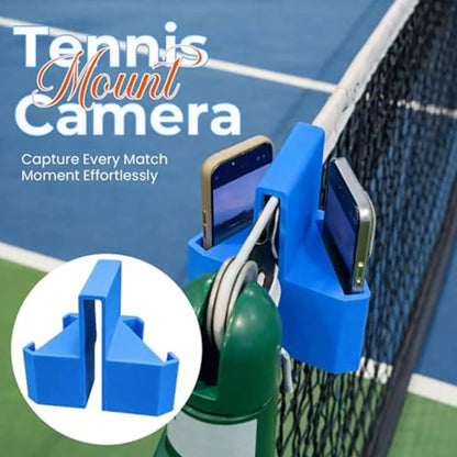Fence Phone Mount Portable Clamp 3D Printed Tennis Camera Holder for Match Analysis Court Practice Live Streaming Sports